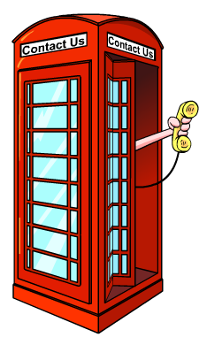 our Contact Us phonebooth